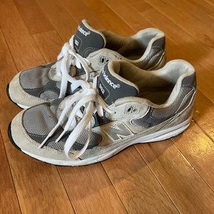 New Balance Gray and White Women's Sneakers